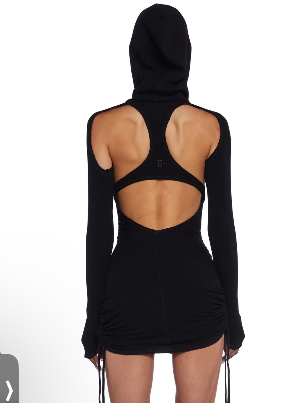 Darker Wavs Compression Ruched Mini Dress - Picture 3 of 4